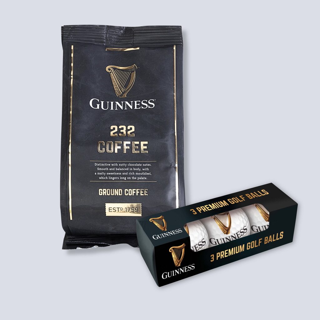 Guinness Premium Golf Balls & 1 x Guinness 232 Filter Ground