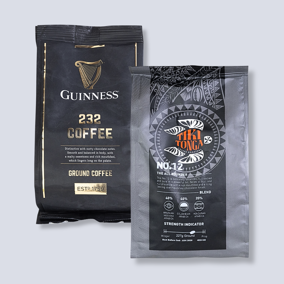 THE ULTIMATE COMBO - Guinness Coffee '232' Coffee & TIKI TONGA #12 All Rounder