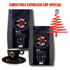 Christmas Espresso Cup Bundle #12 & #8 Beans, Filter or Capsules