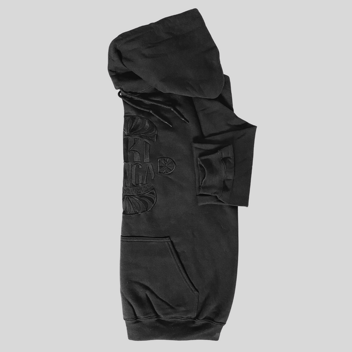 Tiki Tonga Embroidered Hoodie (Black)